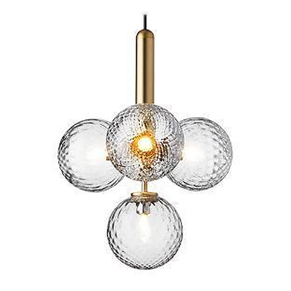 Clear Glass Cluster Chandelier